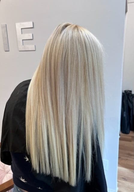 Platinum blonde straight tape-ins
